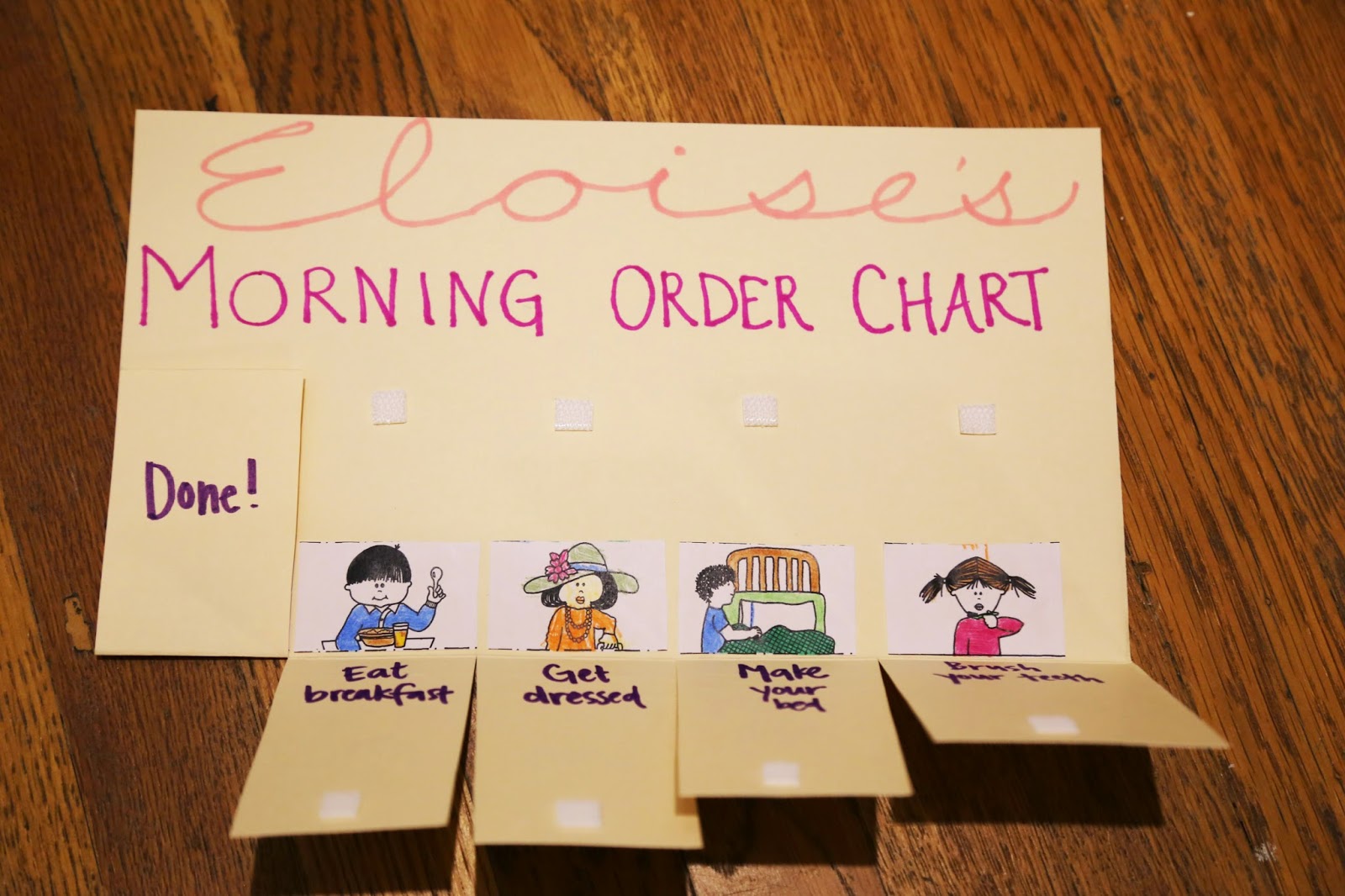 Simple Morning Routine Charts for Little Kids